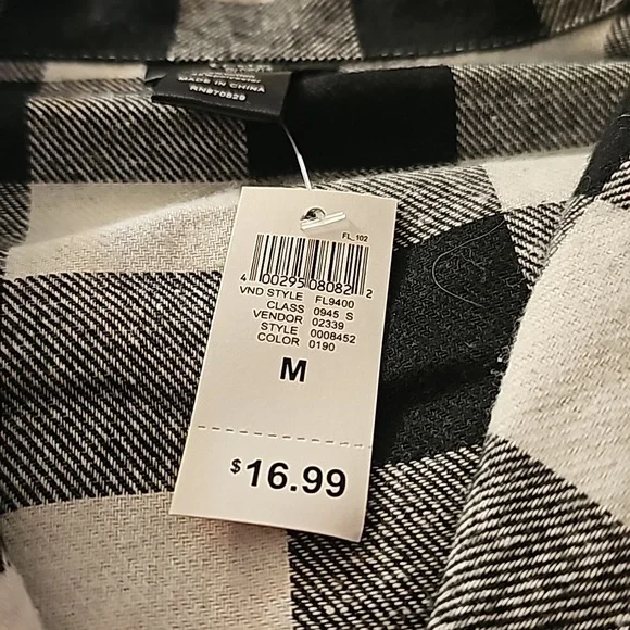 Rue21 Plaid Flannel Long Sleeve Size M - Picture 3 of 7